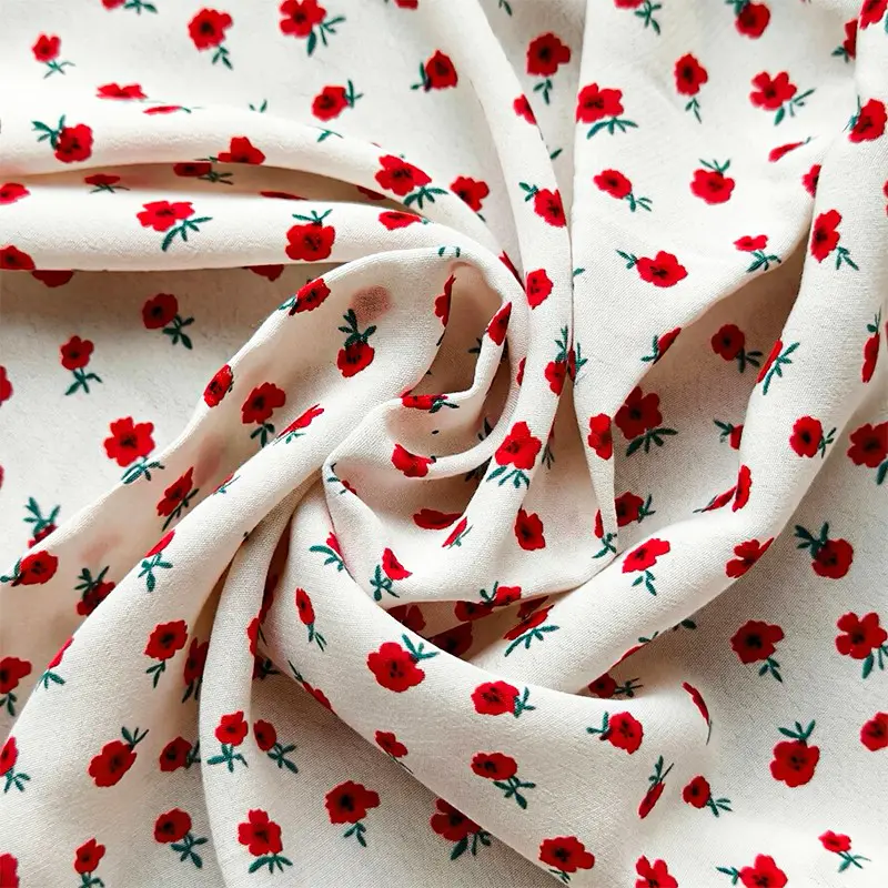 Rayon Spandex Crinkle Fabric